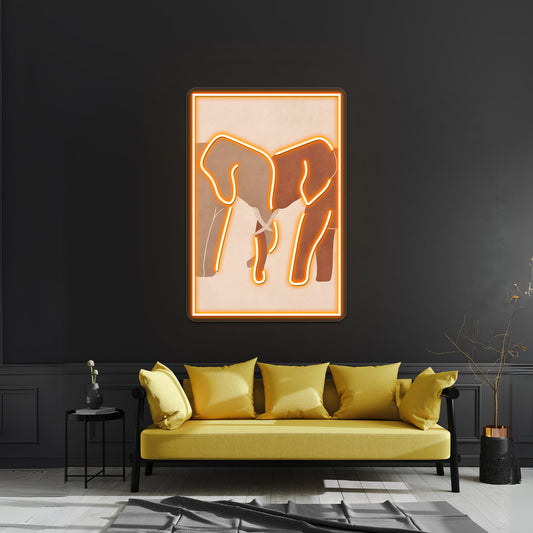 Elephant Love Wall Artwork Neon Signs