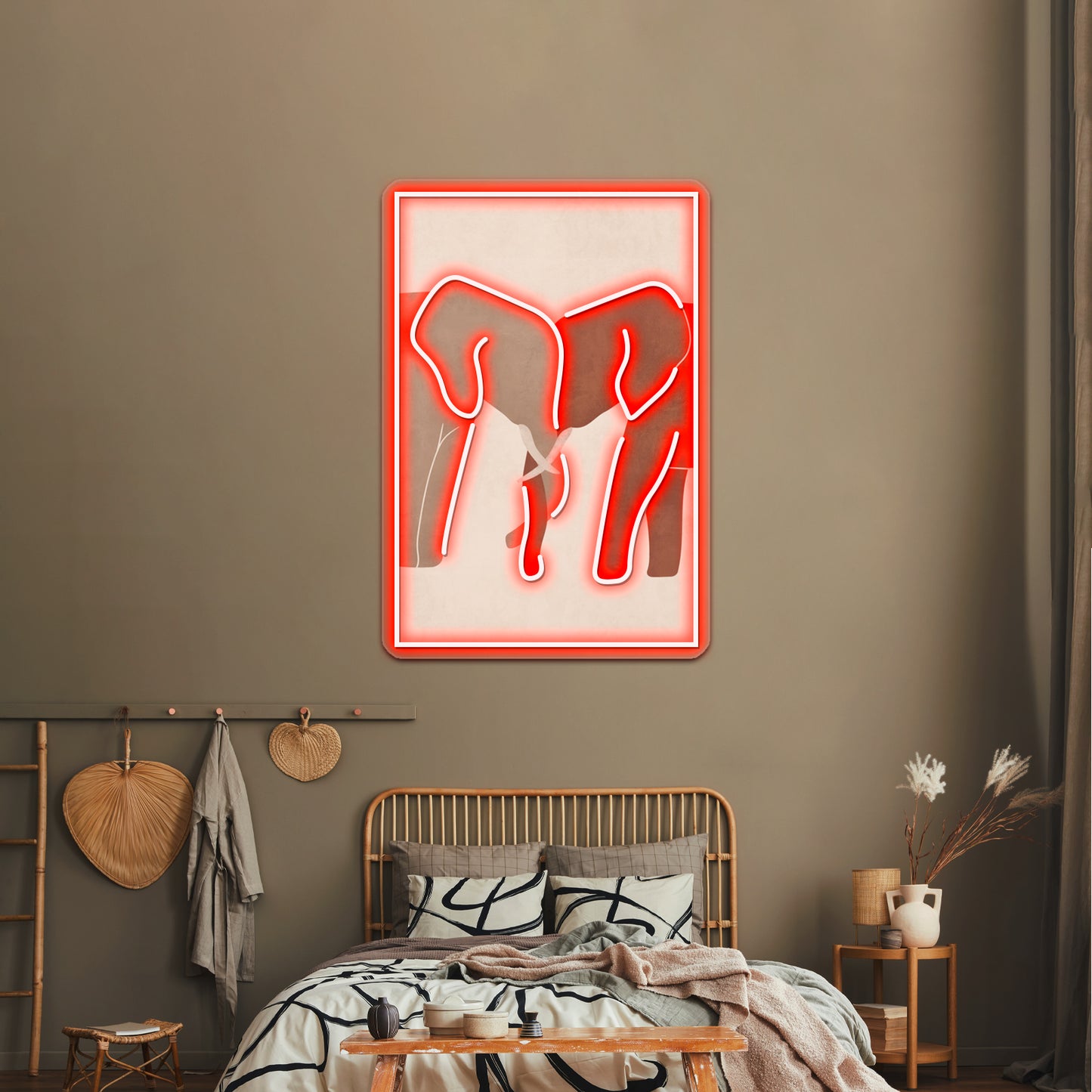 Elephant Love Wall Artwork Neon Signs