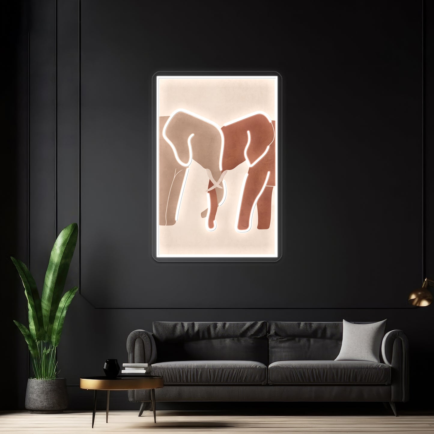 Elephant Love Wall Artwork Neon Signs