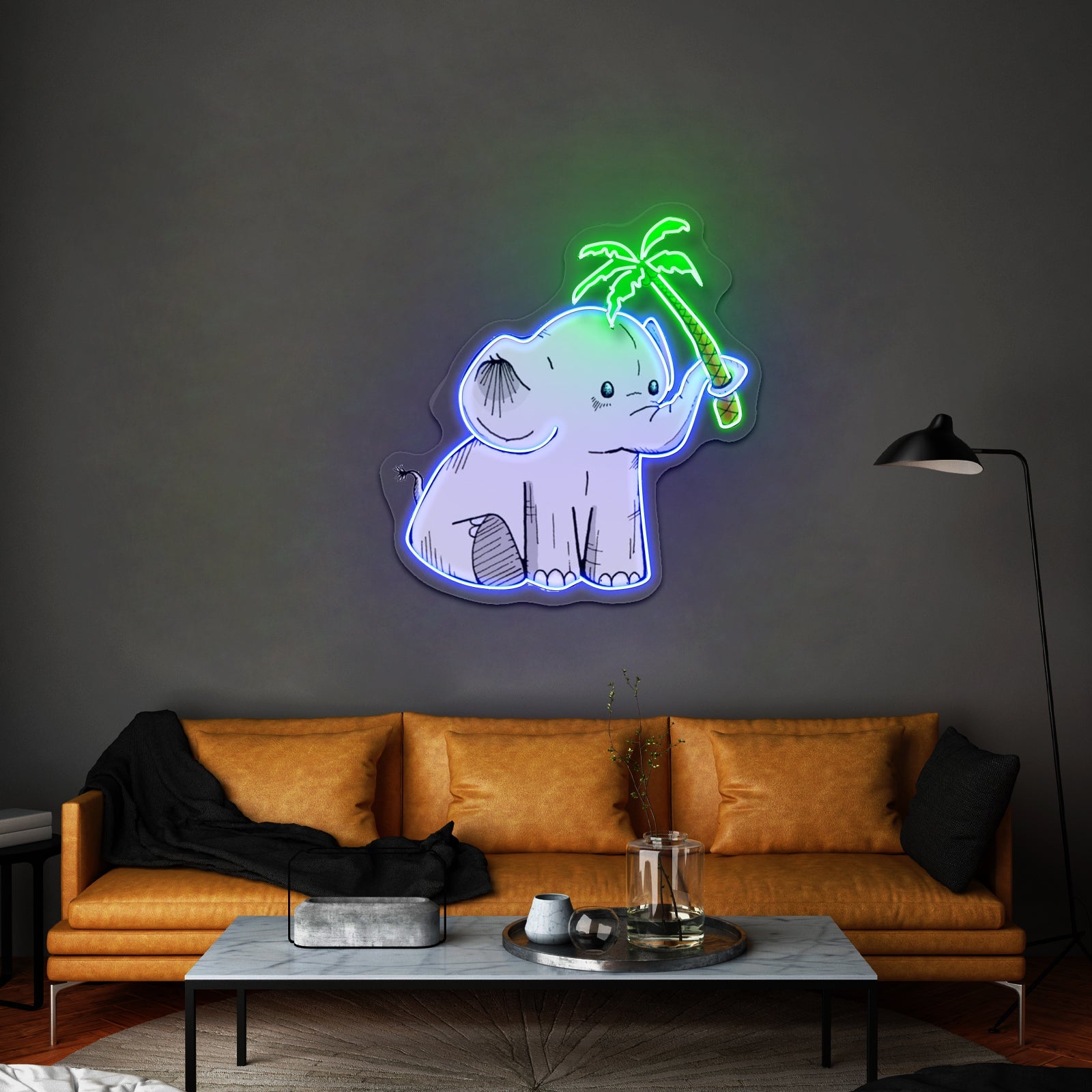 Elephant Positive Perspective Funny Neon Signs For Home Decor - Shineneon