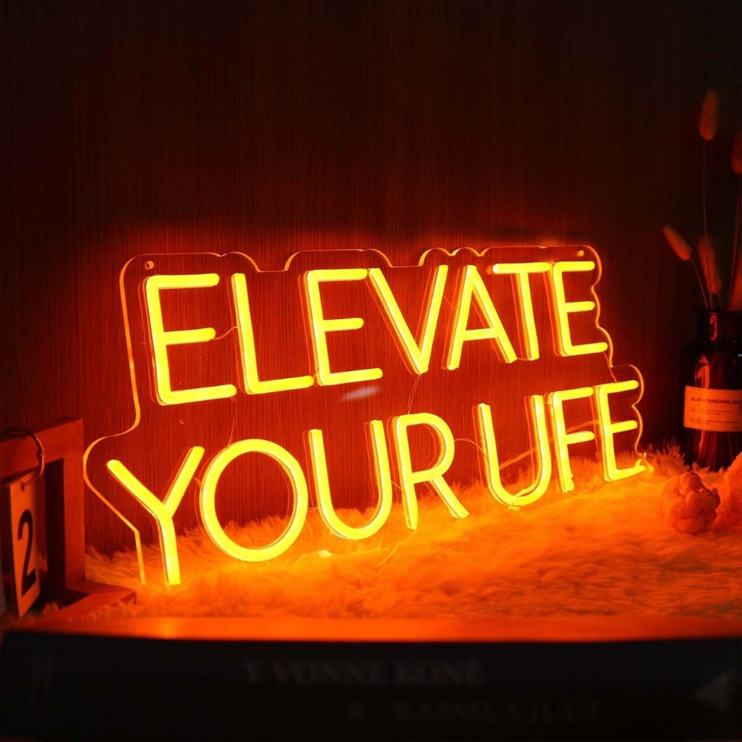 Elevate Your Life Orange Neon Sign | Shineneon