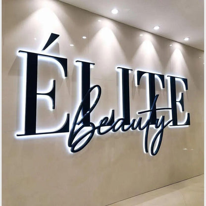 Elite Beauty 3D Backlit Channel Letters Led Light Sign - Shineneon