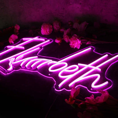 Elizabeth Purple Led Neon Sign - Shineneon