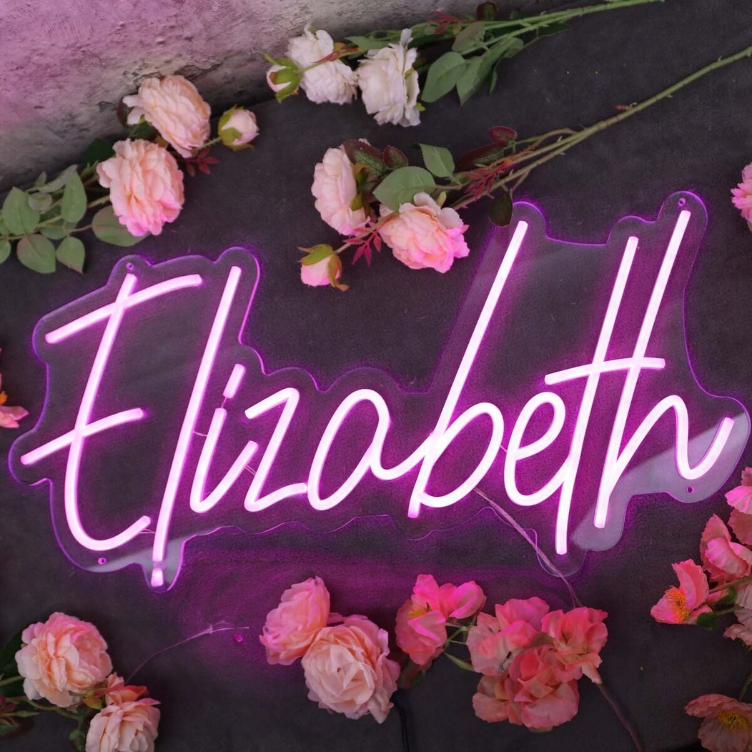 Elizabeth Purple Led Neon Sign - Shineneon