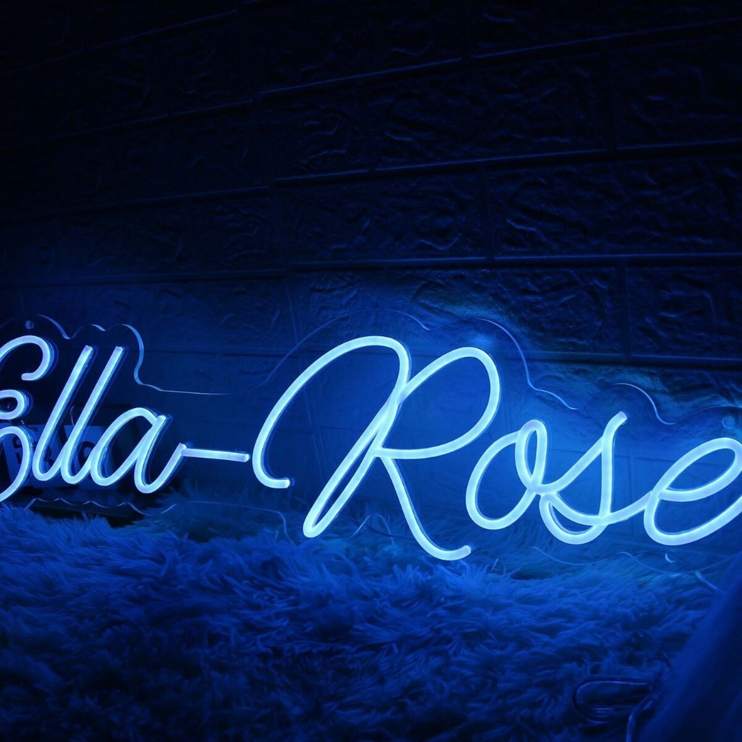 Ella Rose Blue Led Neon Sign - Shineneon