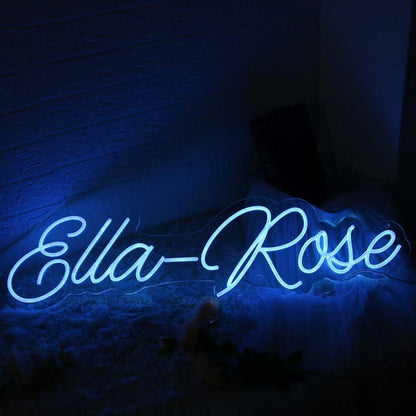 Ella Rose Blue Led Neon Sign - Shineneon