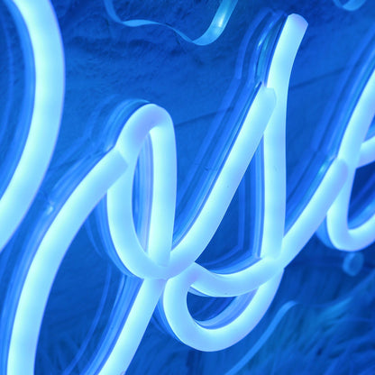 Ella Rose Blue Led Neon Sign - Shineneon