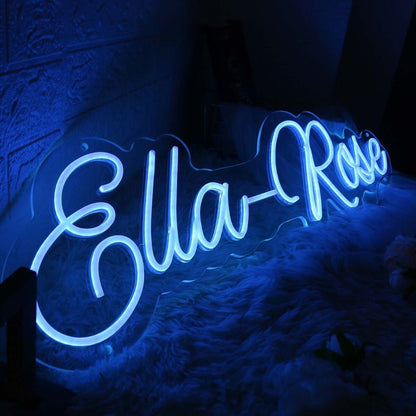 Ella Rose Blue Led Neon Sign - Shineneon