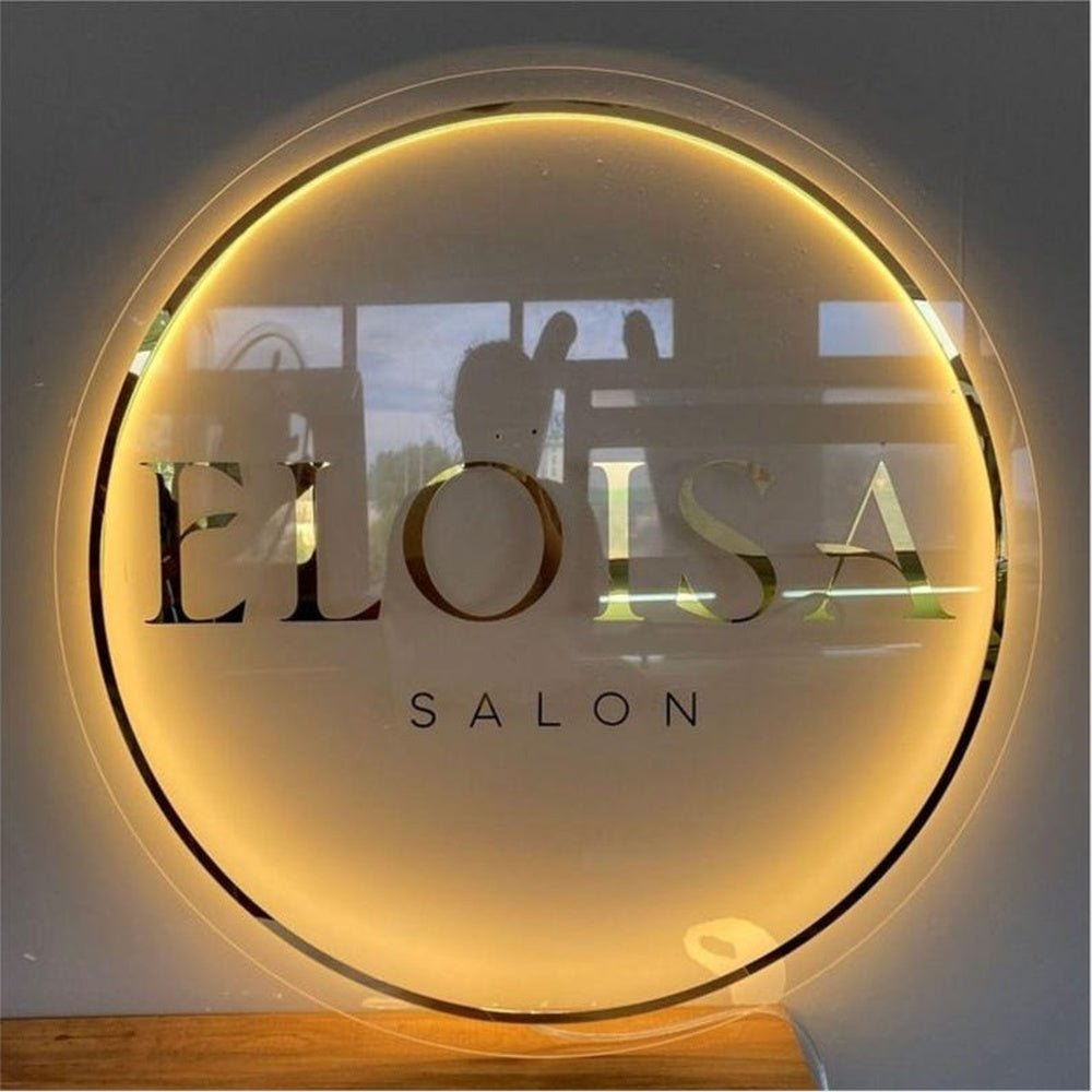 Eloisa Salon Acrylic Business Logo Sign - Shineneon