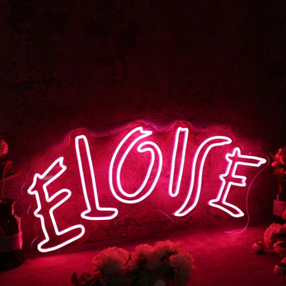 Eloise Red Name Led Neon Sign For Personalized Decor - Shineneon