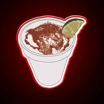 Elote En Vaso Snack Food Led Neon Sign Rgb Color - Shineneon