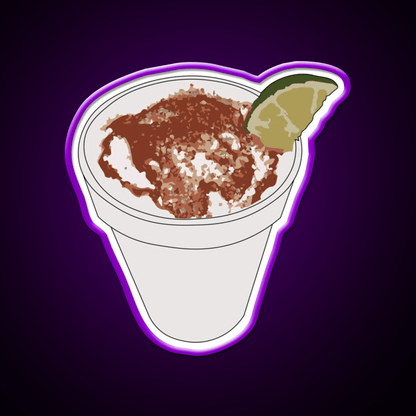 Elote En Vaso Snack Food Led Neon Sign Rgb Color - Shineneon
