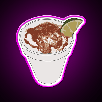 Elote En Vaso Snack Food Led Neon Sign Rgb Color - Shineneon