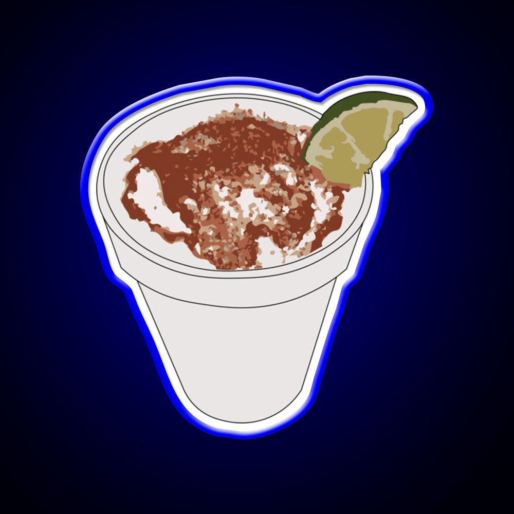 Elote En Vaso Snack Food Led Neon Sign Rgb Color - Shineneon