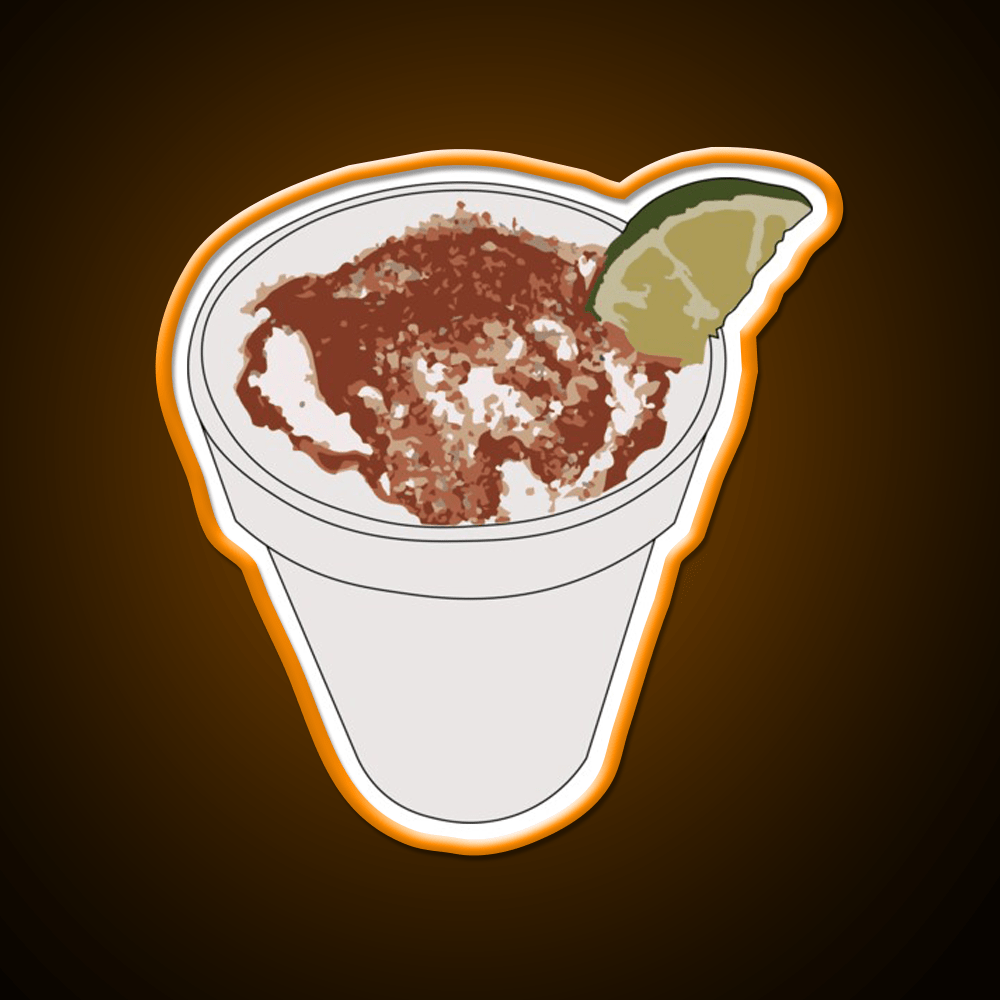Elote En Vaso Snack Food Led Neon Sign Rgb Color - Shineneon