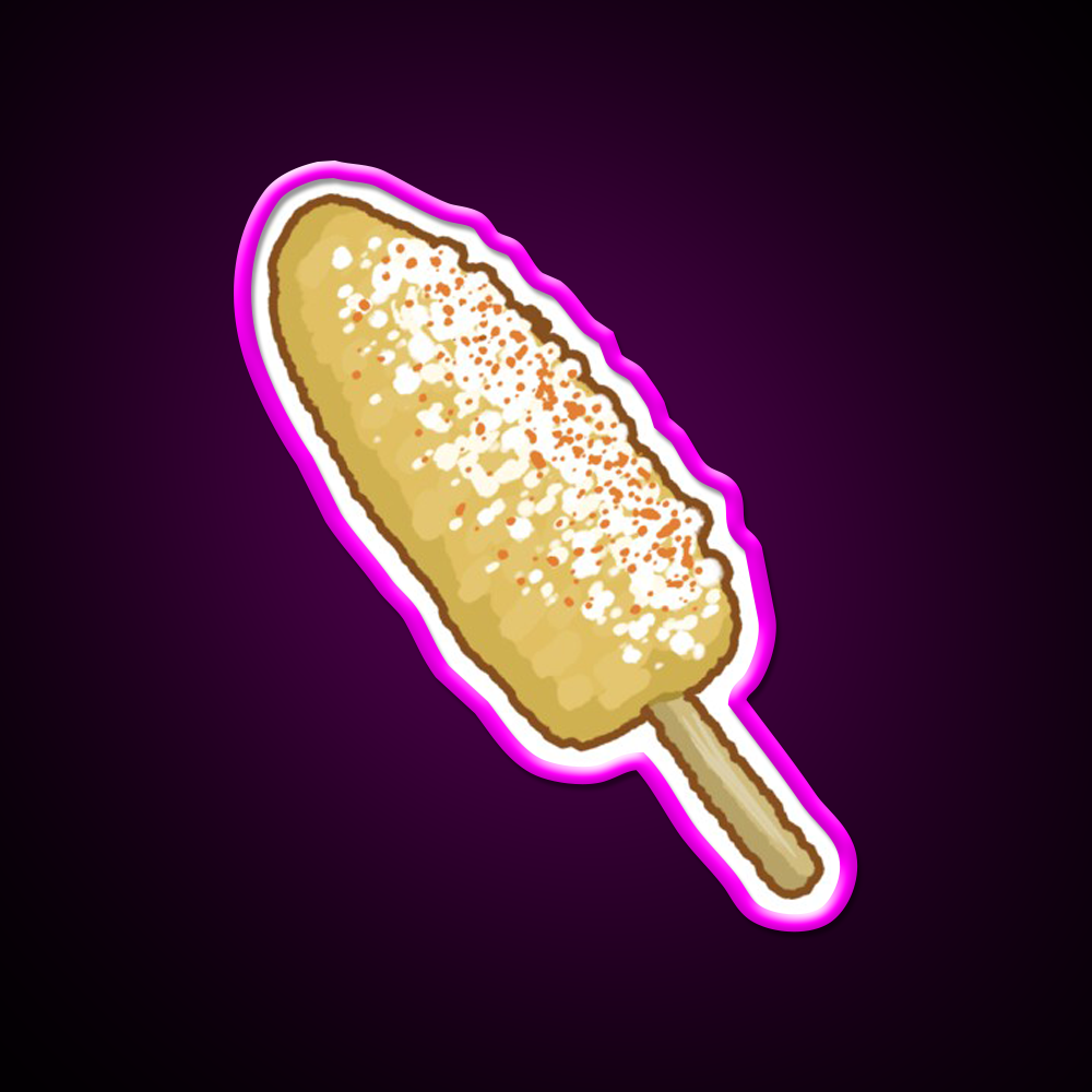 Elote Snack Food Led Neon Sign Rgb Color