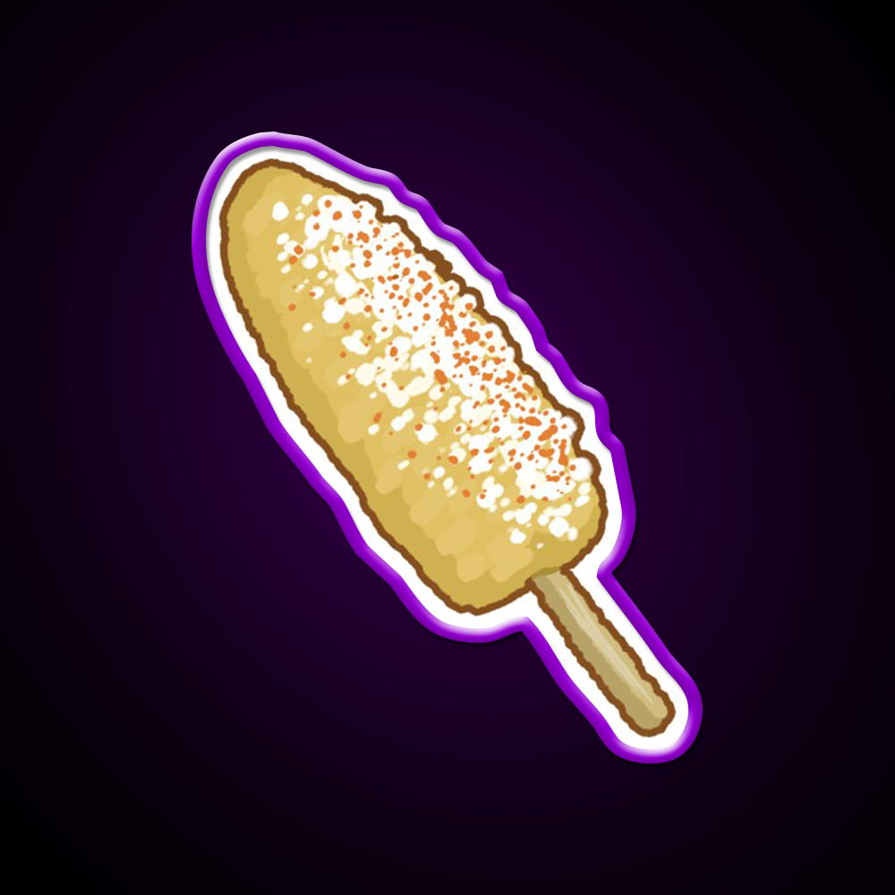 Elote Snack Food Led Neon Sign Rgb Color