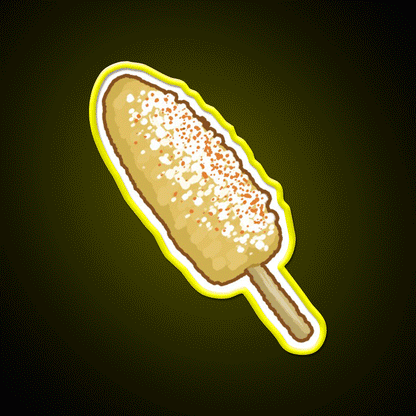 Elote Snack Food Led Neon Sign Rgb Color