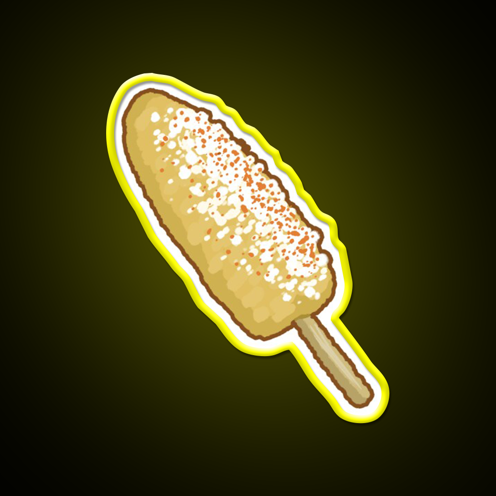 Elote Snack Food Led Neon Sign Rgb Color