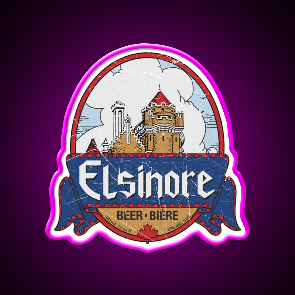 Elsinore Beer Bar Decor Led Neon Sign Rgb Color - LED neon sign close-up detail