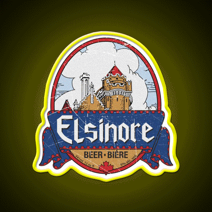 Elsinore Beer Bar Decor Led Neon Sign Rgb Color - Custom LED neon sign front view
