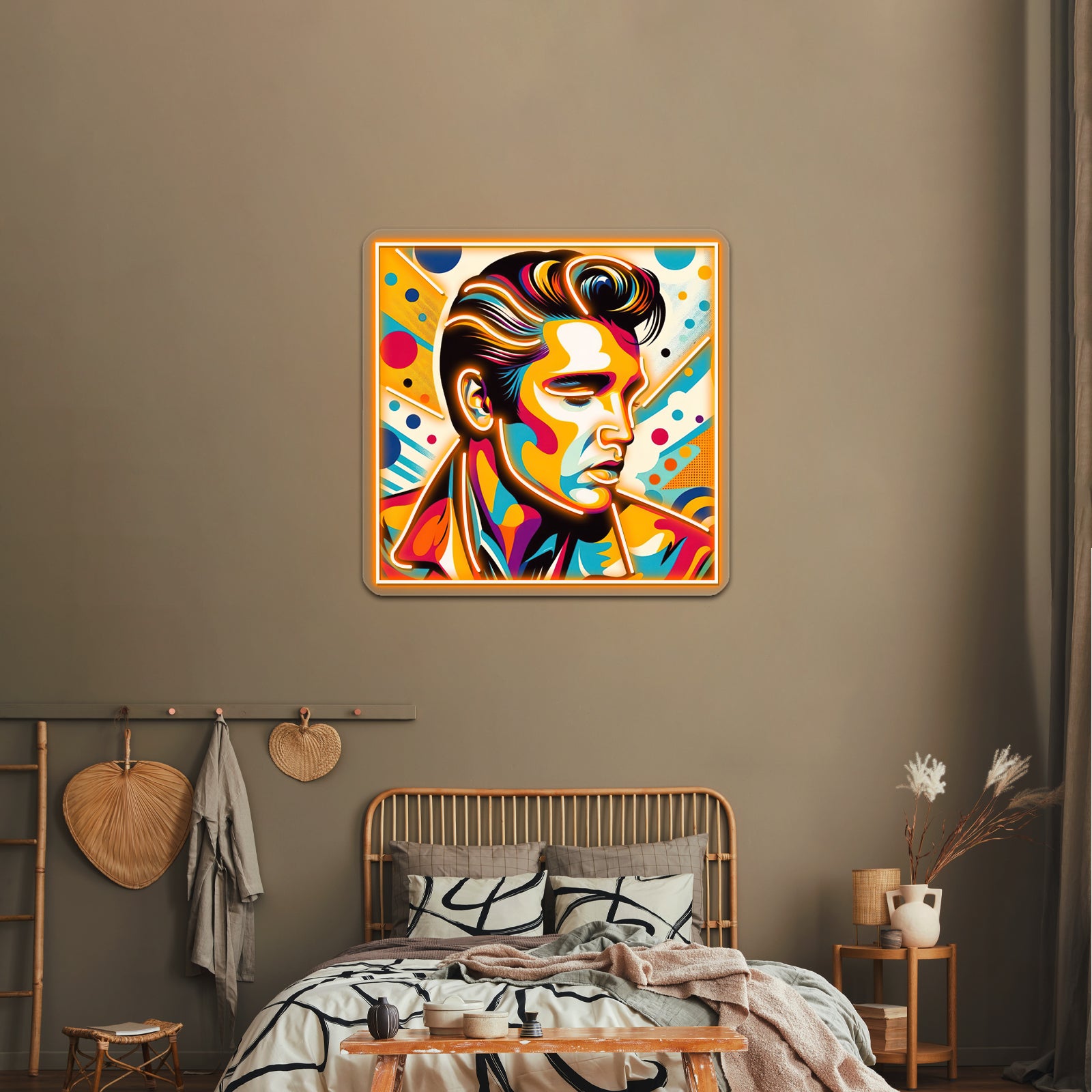 Elvis Presley Pop Artwork Custom Neon Led Sign