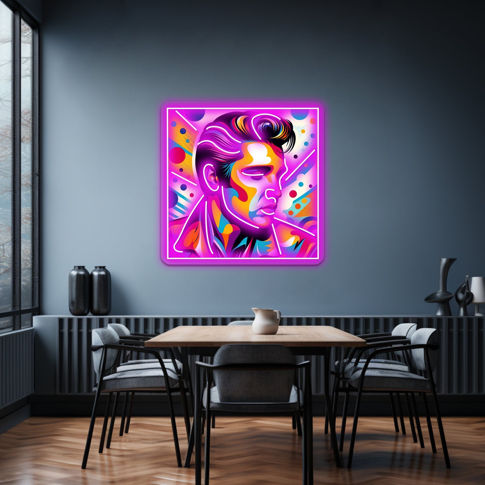 Elvis Presley Pop Artwork Custom Neon Led Sign