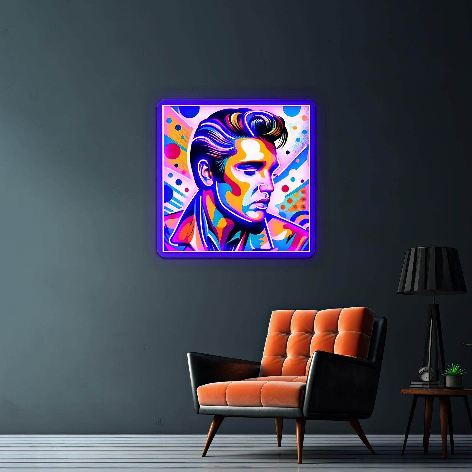 Elvis Presley Pop Artwork Custom Neon Led Sign