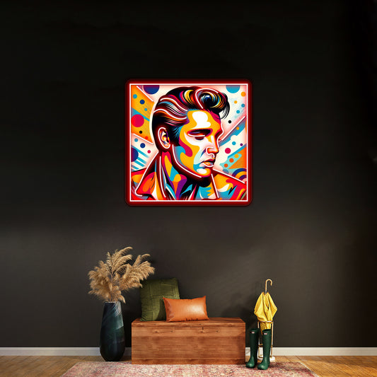 Elvis Presley Pop Artwork Custom Neon Led Sign