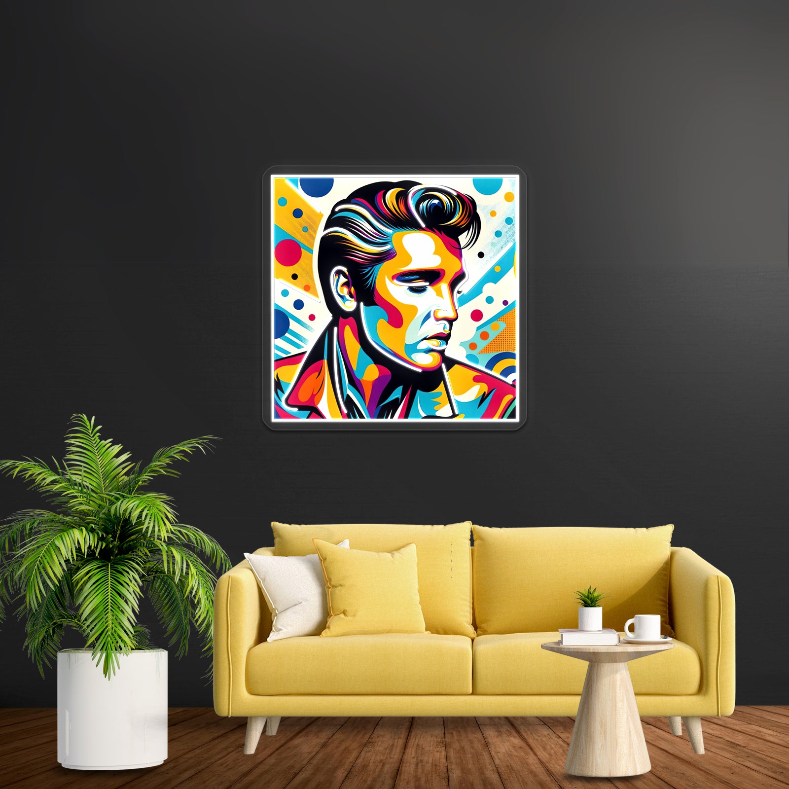 Elvis Presley Pop Artwork Custom Neon Led Sign