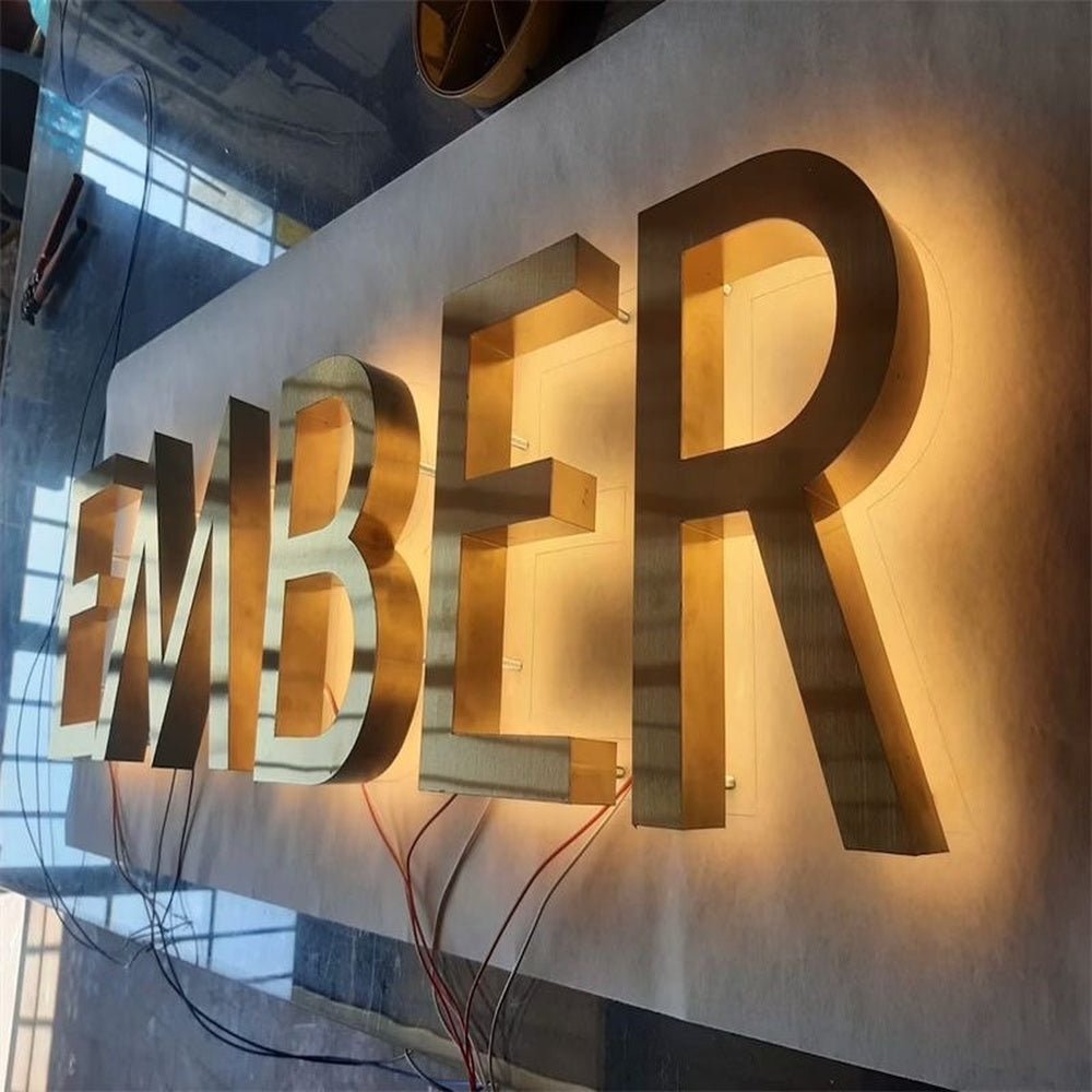 Ember 3D Backlit Channel Letters Led Light Sign - Shineneon