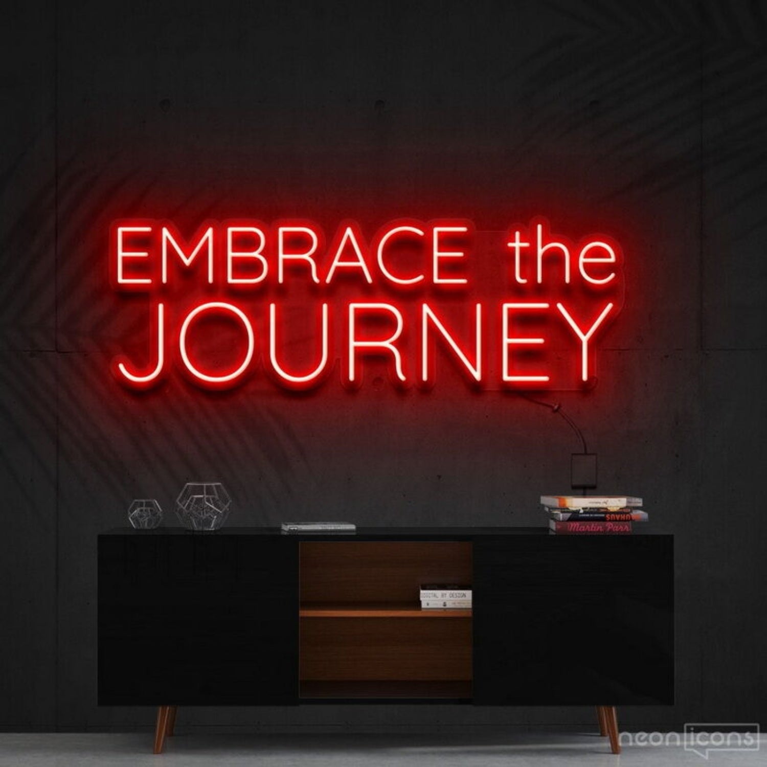 Embrace The Journey Led Neon Sign Finspirational And Travel Decor - Shineneon