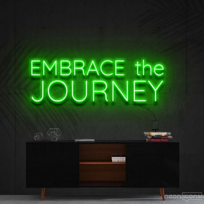 Embrace The Journey Led Neon Sign Finspirational And Travel Decor - Shineneon