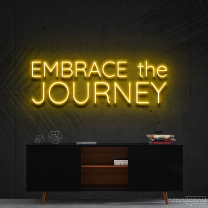 Embrace The Journey Led Neon Sign Finspirational And Travel Decor - Shineneon
