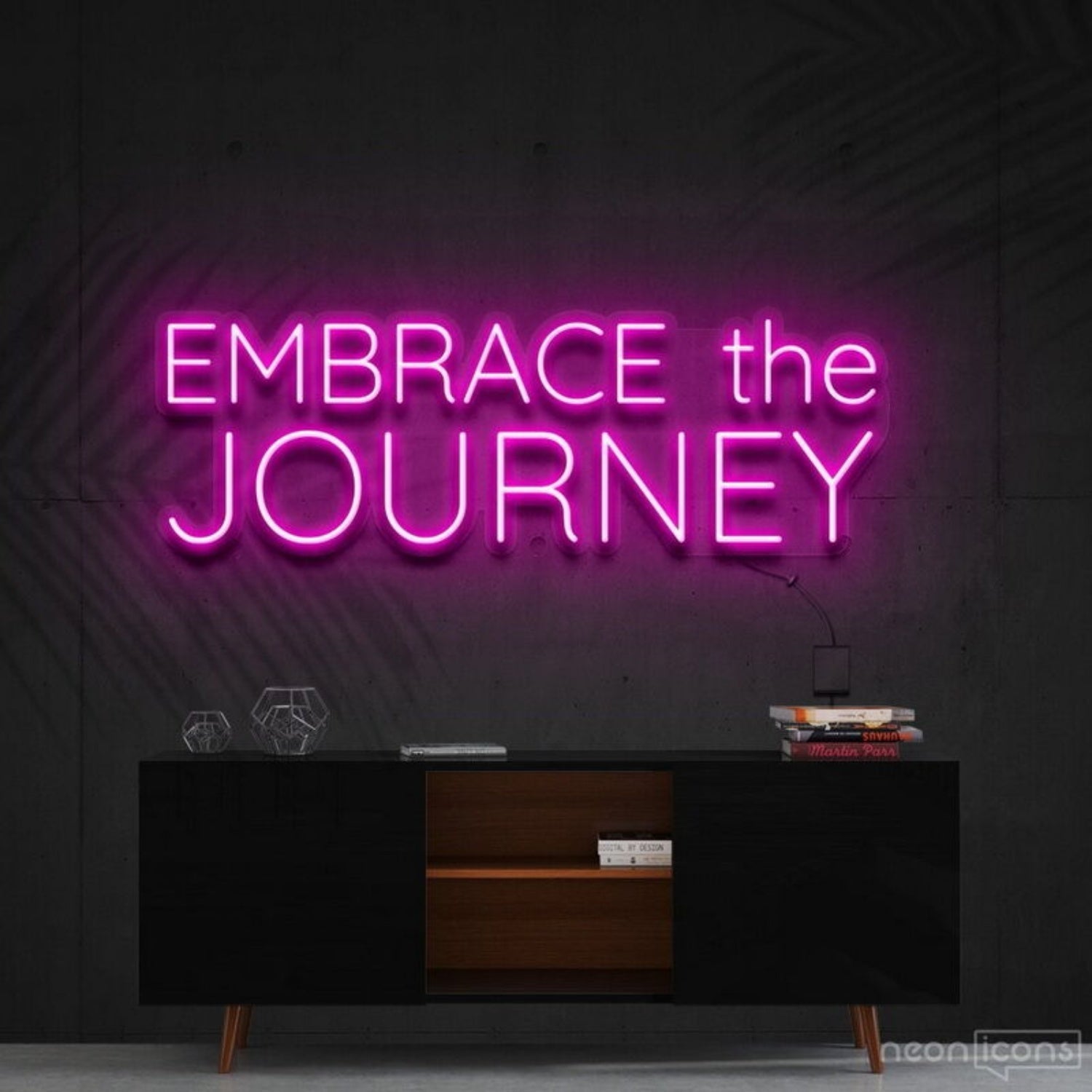 Embrace The Journey Led Neon Sign Finspirational And Travel Decor - Shineneon