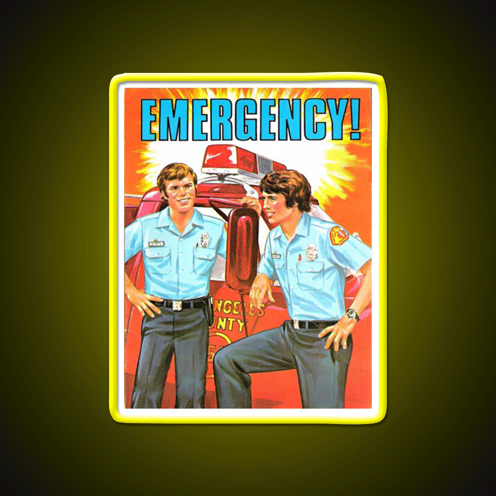 Emergency Fast Food Led Neon Sign For Burger Place Rgb Color - Custom LED neon sign front view