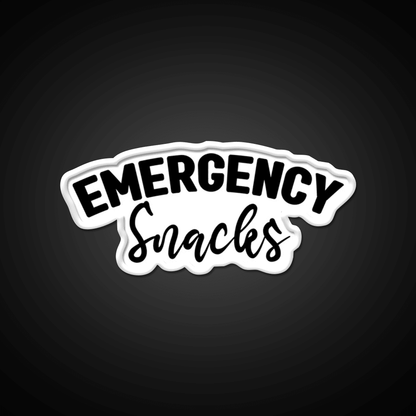 Emergency Snacks Zipper Pouch Snack Food Led Neon Sign Rgb Color - Shineneon