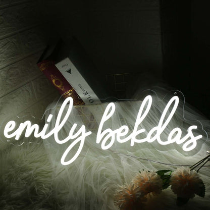 Emily Bekdas White Led Neon Sign - Shineneon