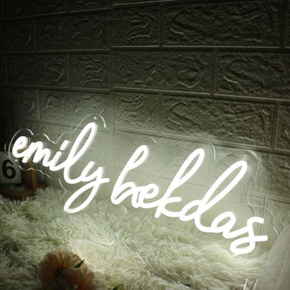 Emily Bekdas White Led Neon Sign - Shineneon