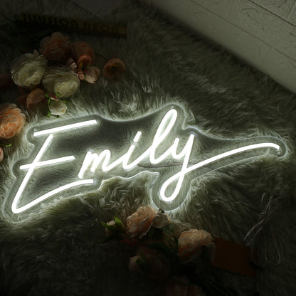Emily White Led Neon Sign - Shineneon