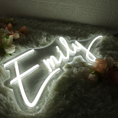 Emily White Led Neon Sign - Shineneon