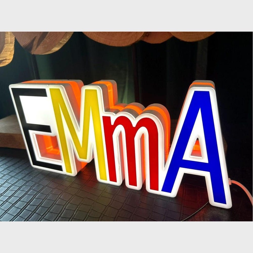 Emma 3D Frontlit And Backlit Channel Letter Led Light Sign - Shineneon
