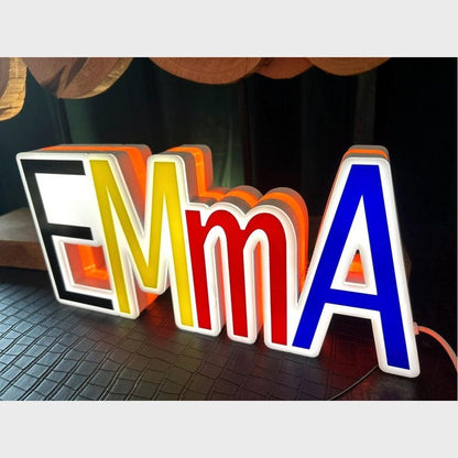 Emma 3D Frontlit And Backlit Channel Letter Led Light Sign - Shineneon