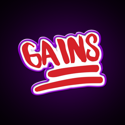 Emoji Gains Gym Fitness Led Neon Sign Rgb Color - LED neon sign view 9