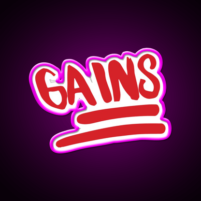 Emoji Gains Gym Fitness Led Neon Sign Rgb Color - Shineneon