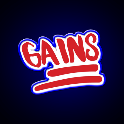 Emoji Gains Gym Fitness Led Neon Sign Rgb Color - Shineneon