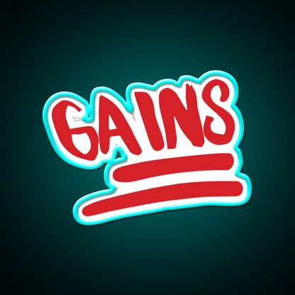 Emoji Gains Gym Fitness Led Neon Sign Rgb Color - Shineneon