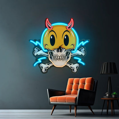 Emoji Hat Skull Led Neon Sign Light Custom Led Signs - Shineneon