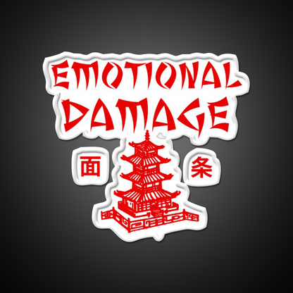 Emotional Damage Led Neon Sign Chinese Food Rgb Color