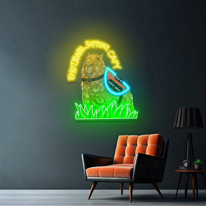 Emotional Support Human Neon Signs Led Signs For Room - Shineneon